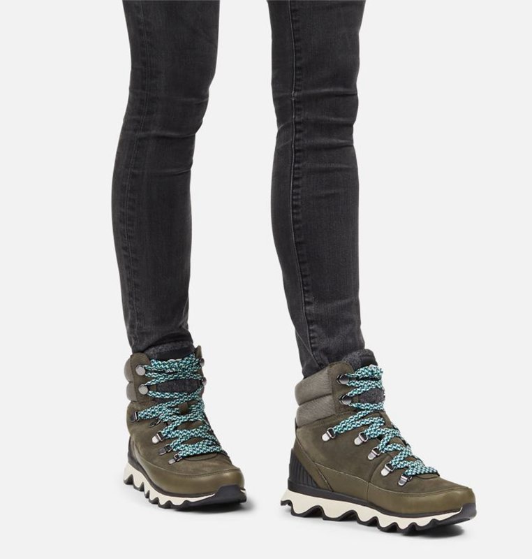 Womens Sneakers Deep Green - Sorel Kinetic™ Conquest Boot - 905-RFHWVS